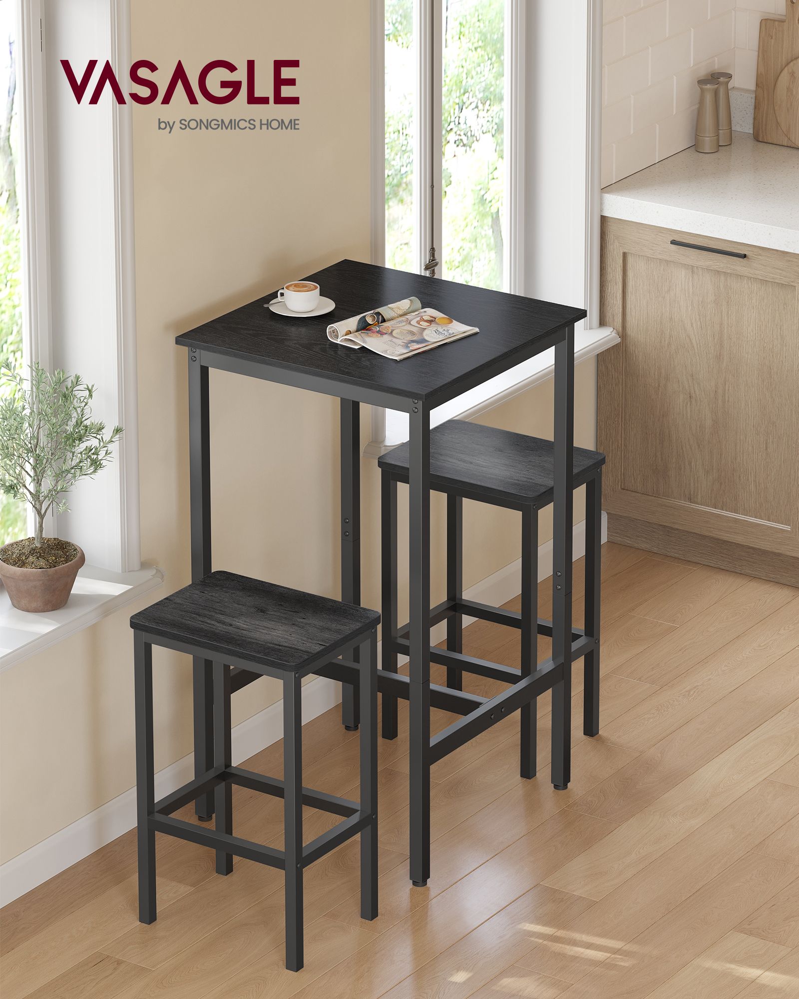 Bar Table - Kitchen Dining Table - High Top Pub Table