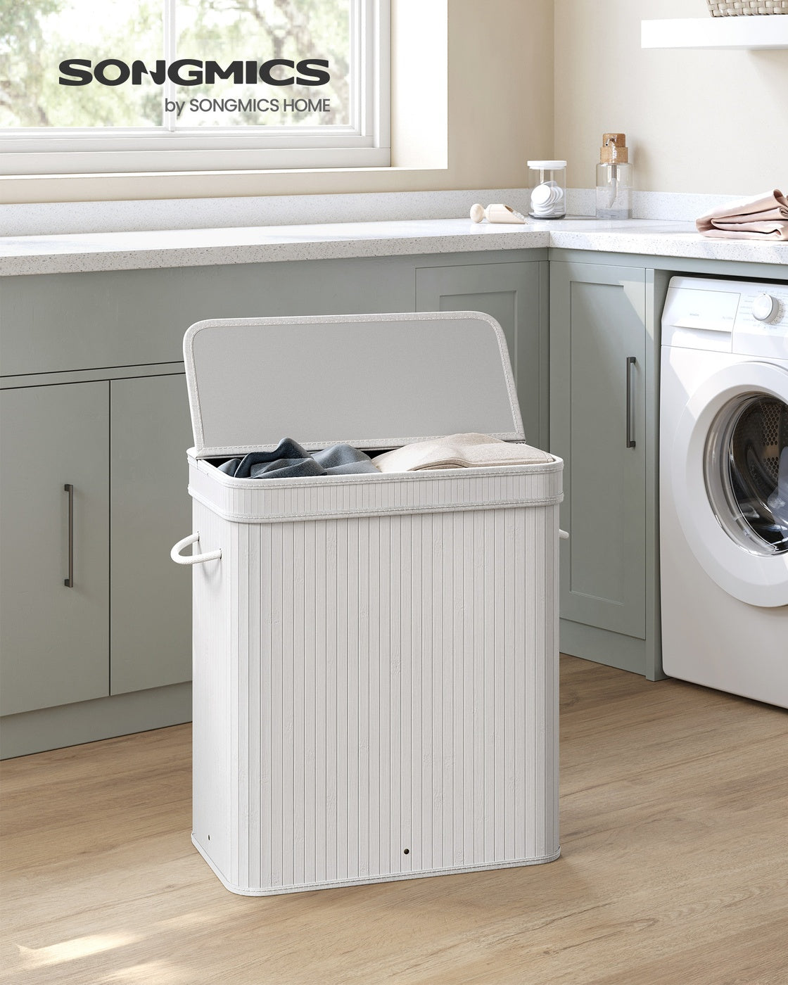 Bamboo Laundry Hamper With Lid
