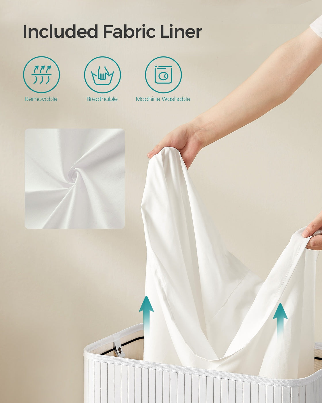 Bamboo Laundry Hamper With Lid