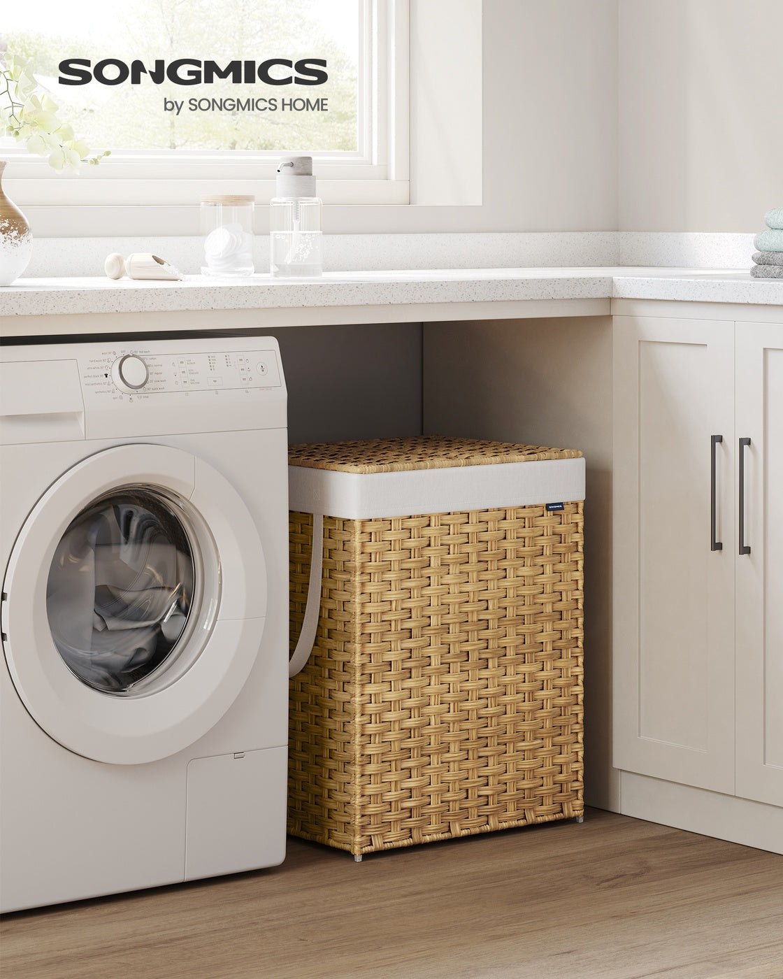 Rattan-Look Laundry Hamper