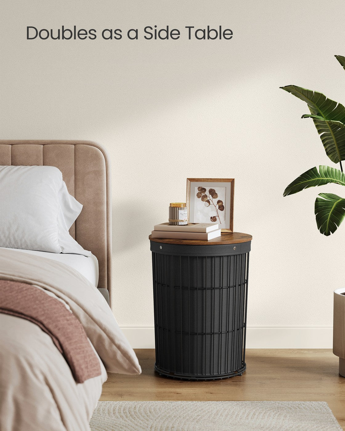 Round Laundry Hamper With Lid