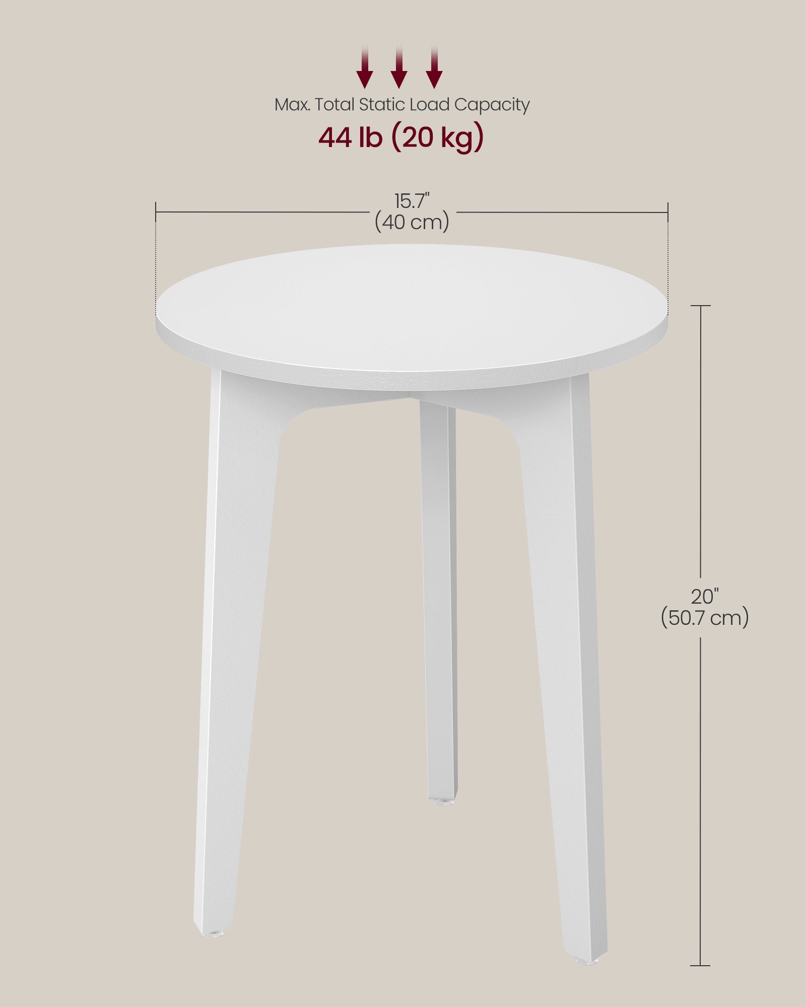 MAEZO Collection - Small Side Table - Round End Table