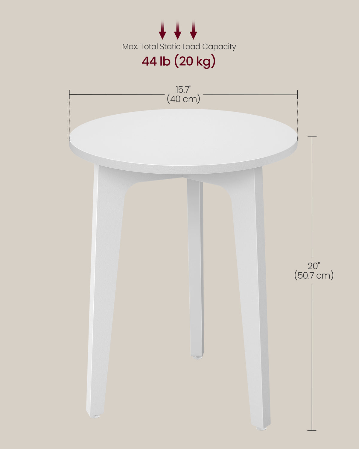 MAEZO Collection - Small Side Table - Round End Table