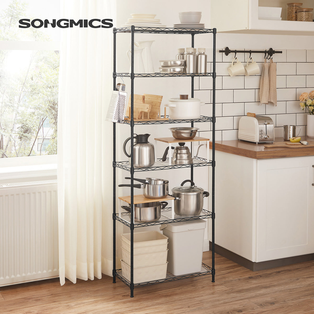 6-Tier Metal Storage Shelf
