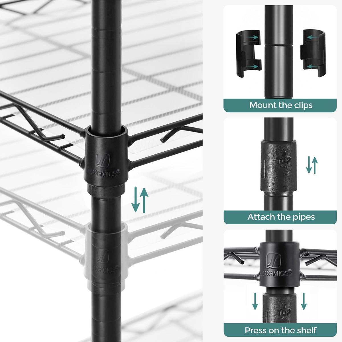 6-Tier Metal Storage Shelf