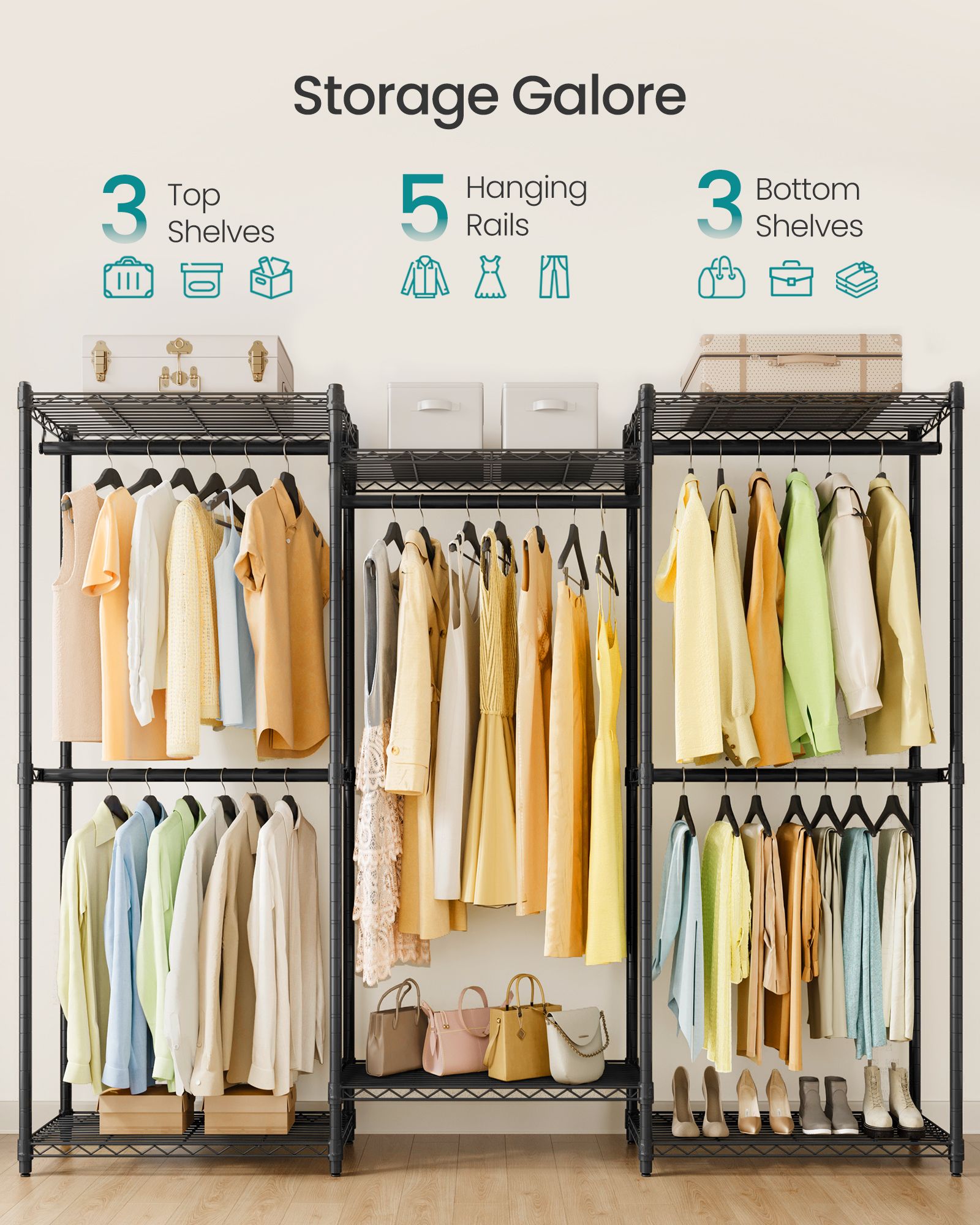 Heavy-Duty Clothes Rack - Garment Rack