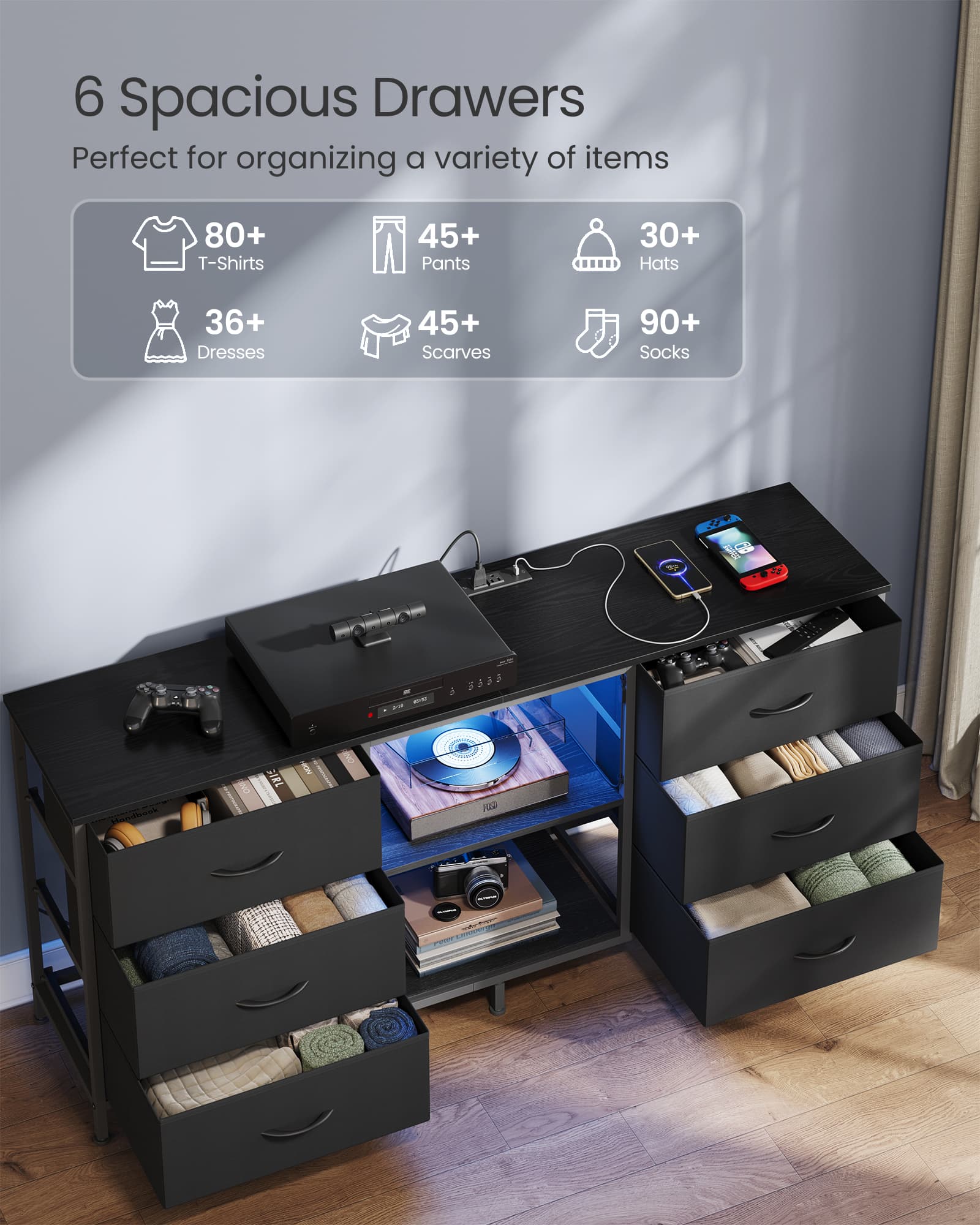 Wide Steel Console