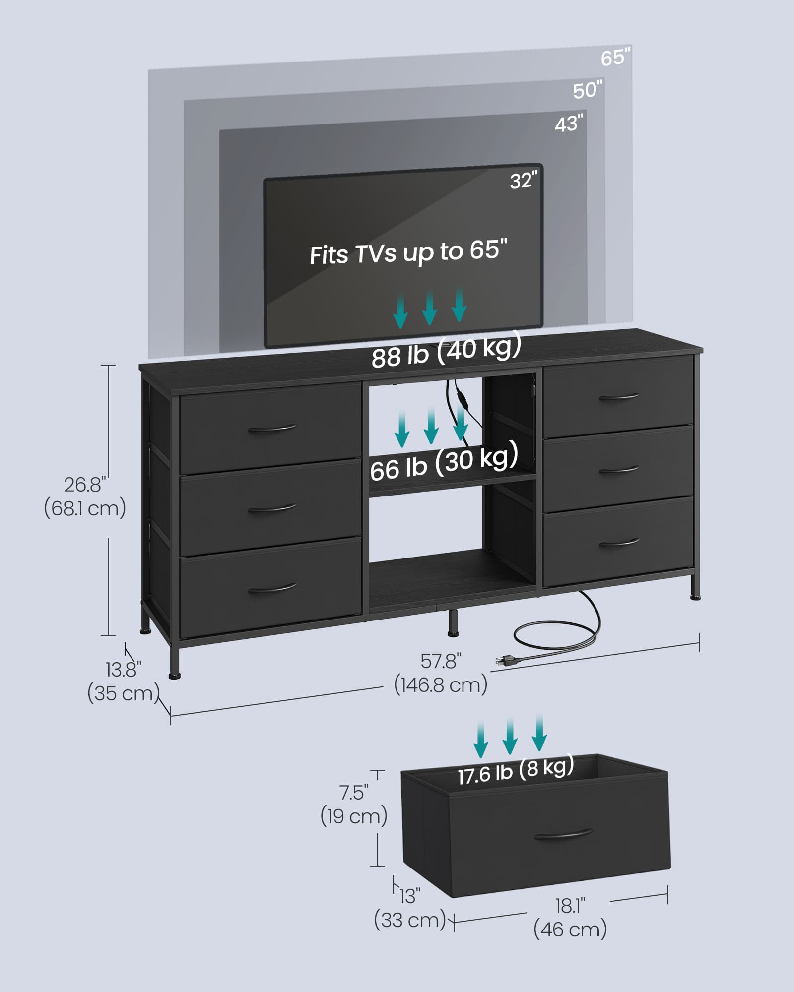 Wide Steel Console