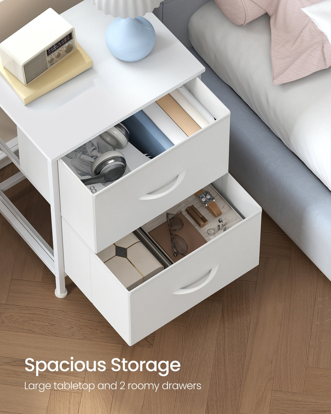 Fabric Chest of Drawers - Steel Frame - Soft Bins