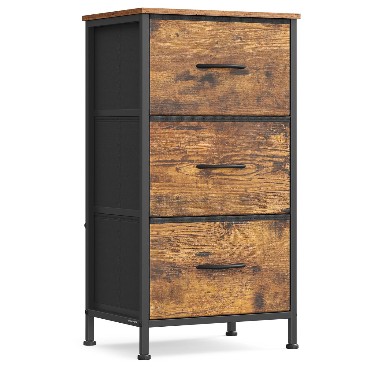 Dresser for Bedroom - Small Dresser with 3 Fabric Drawers - ULGS313B02S