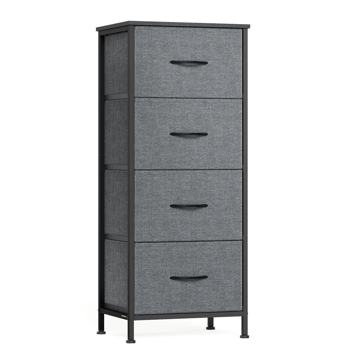 Dresser for Bedroom - Tall Dresser with 4 Fabric Drawers - ULGS314GN02S