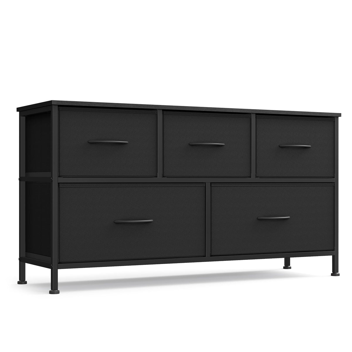 Dresser for Bedroom - Wide Dresser with 5 Fabric Drawers - ULGS322B01S