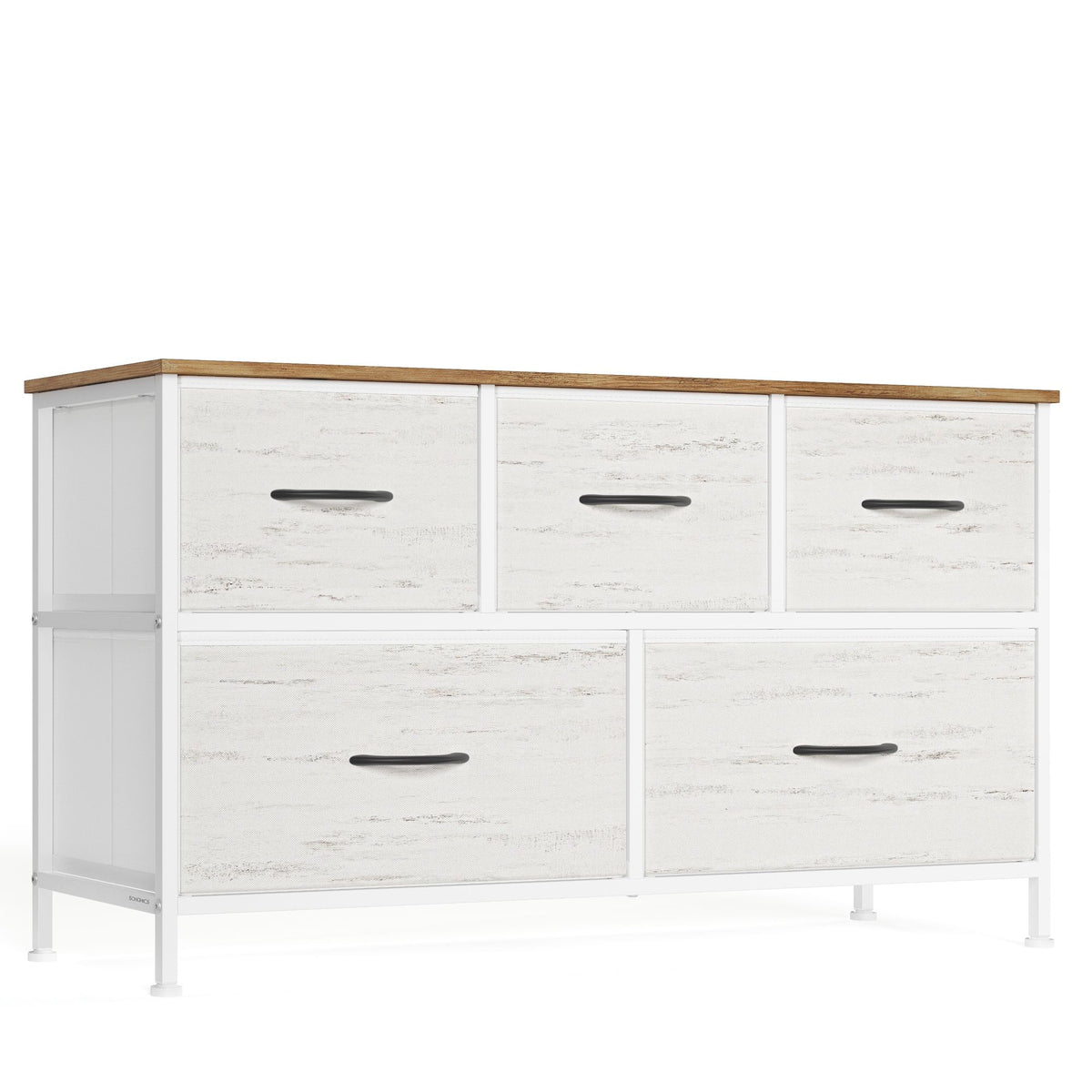 Dresser for Bedroom - Wide Dresser with 5 Fabric Drawers - ULGS322WJ02S