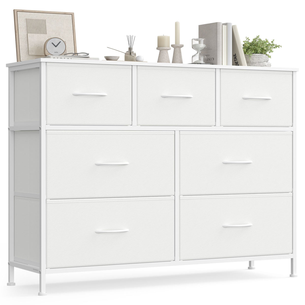 Dresser for Bedroom - Wide Dresser with 7 Fabric Drawers - ULGS323W01S