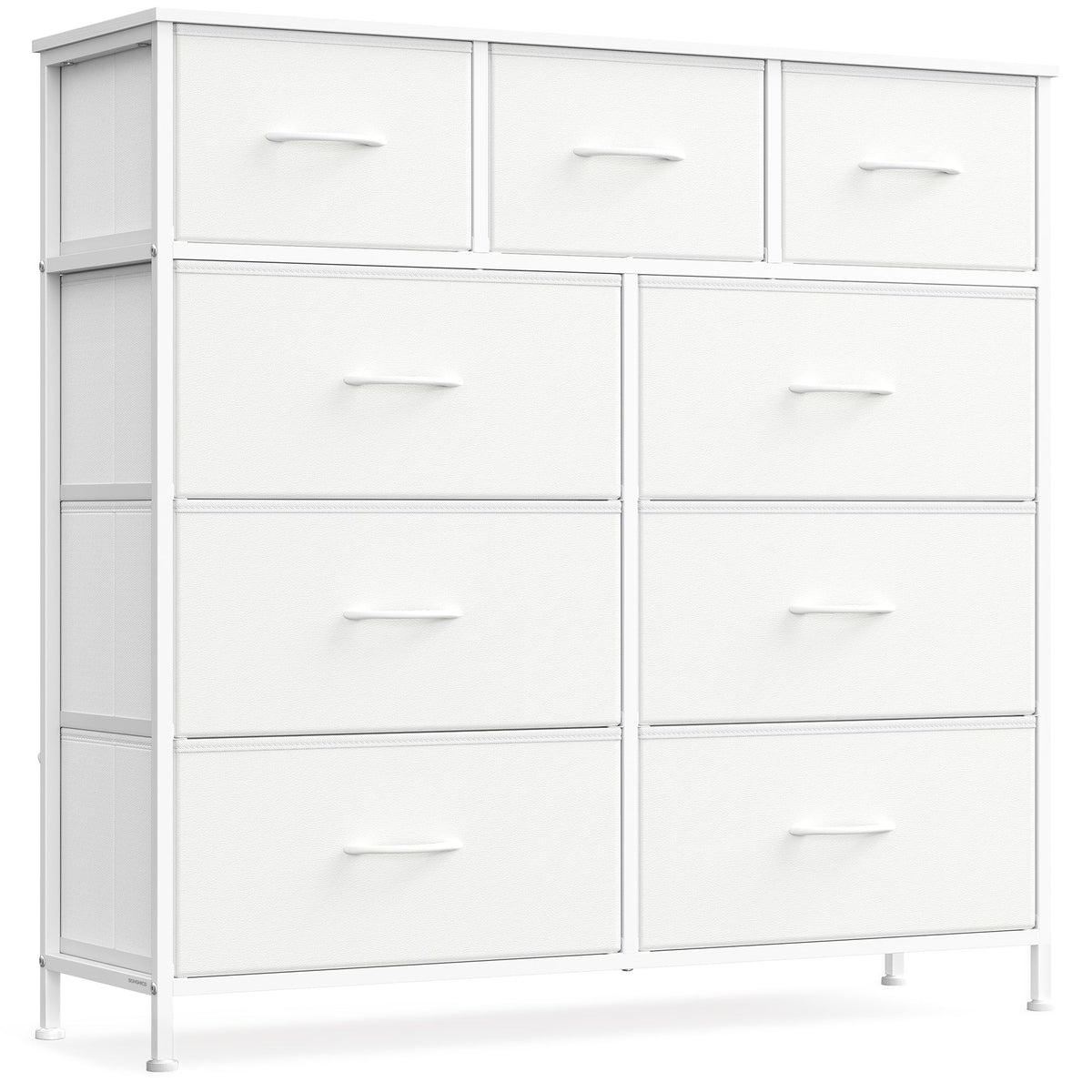 Wide Bedroom Storage Dresser with 9 Fabric Drawers - ULGS324W01S