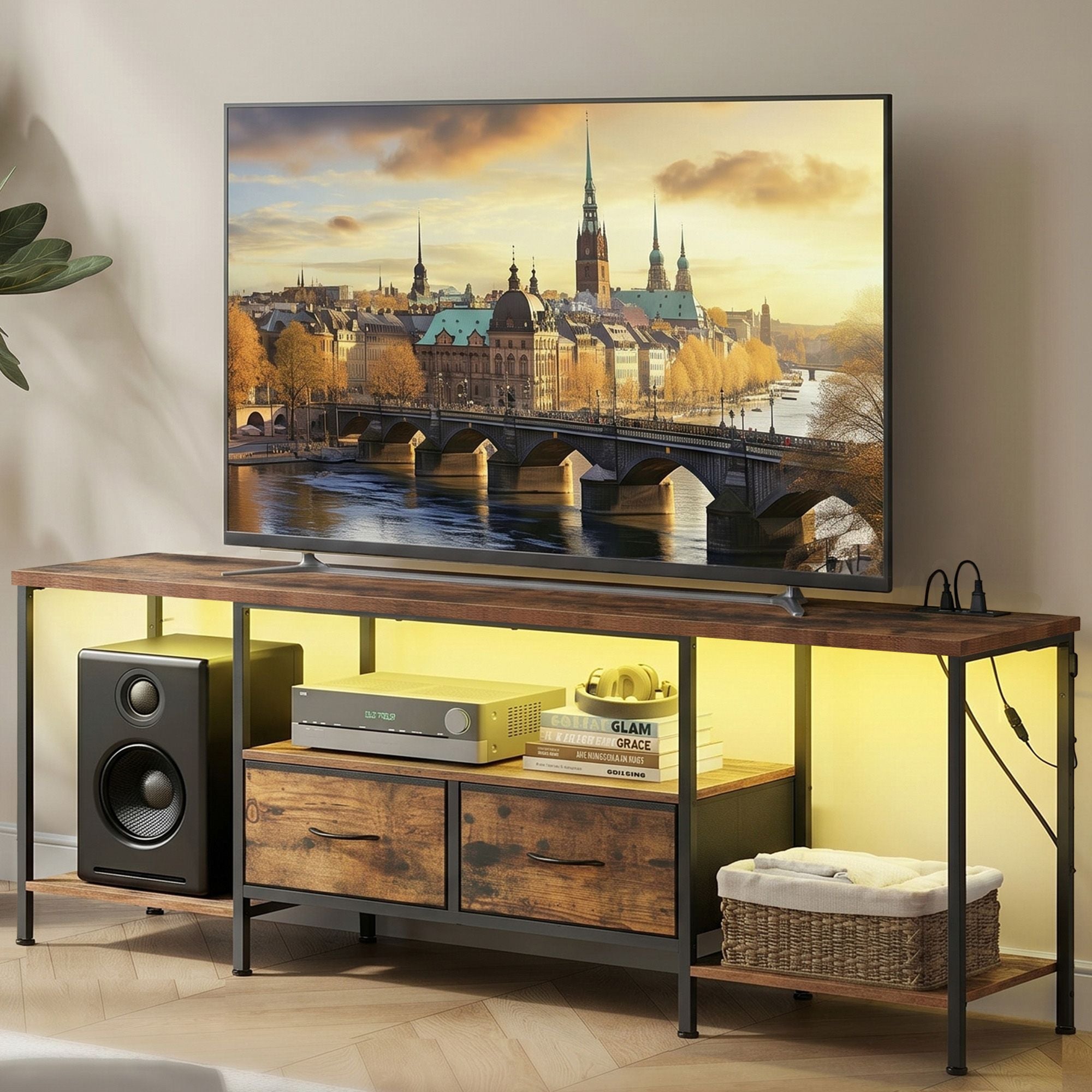 TV Stand - Brown