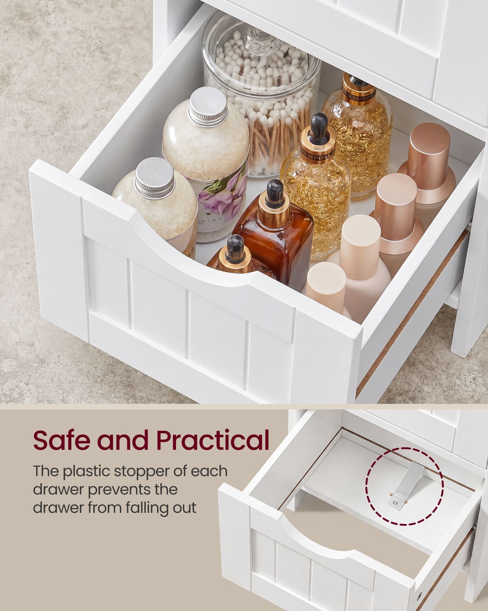 Slim Bathroom Storage Cabinet