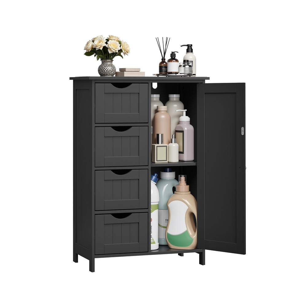 Freestanding Storage Cabinet - Black