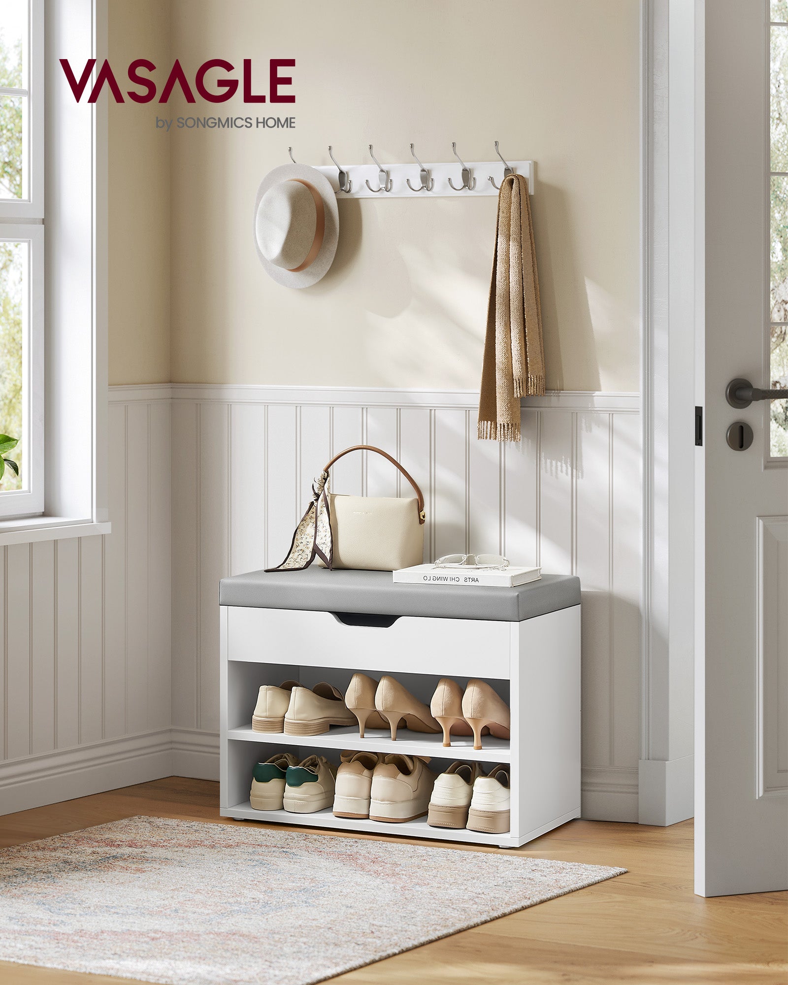 Shoe Bench with Cushion