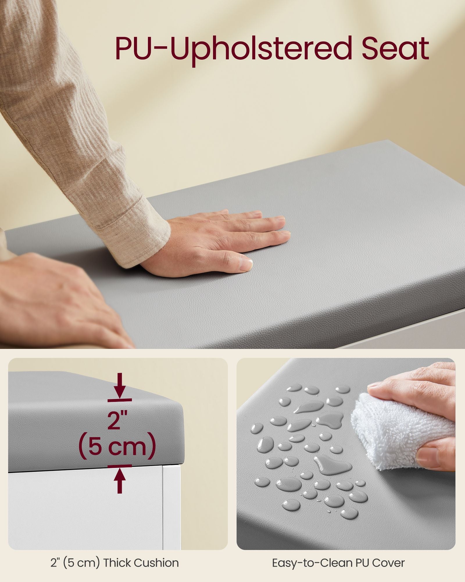 Shoe Bench with Cushion