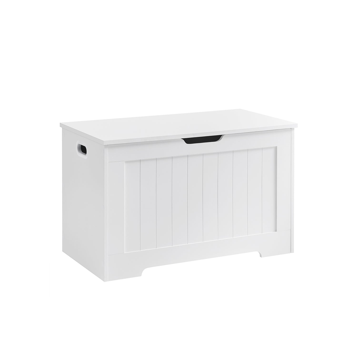 29.9 Inches Width Storage Chest with 2 Safety Hinges - Cloud White