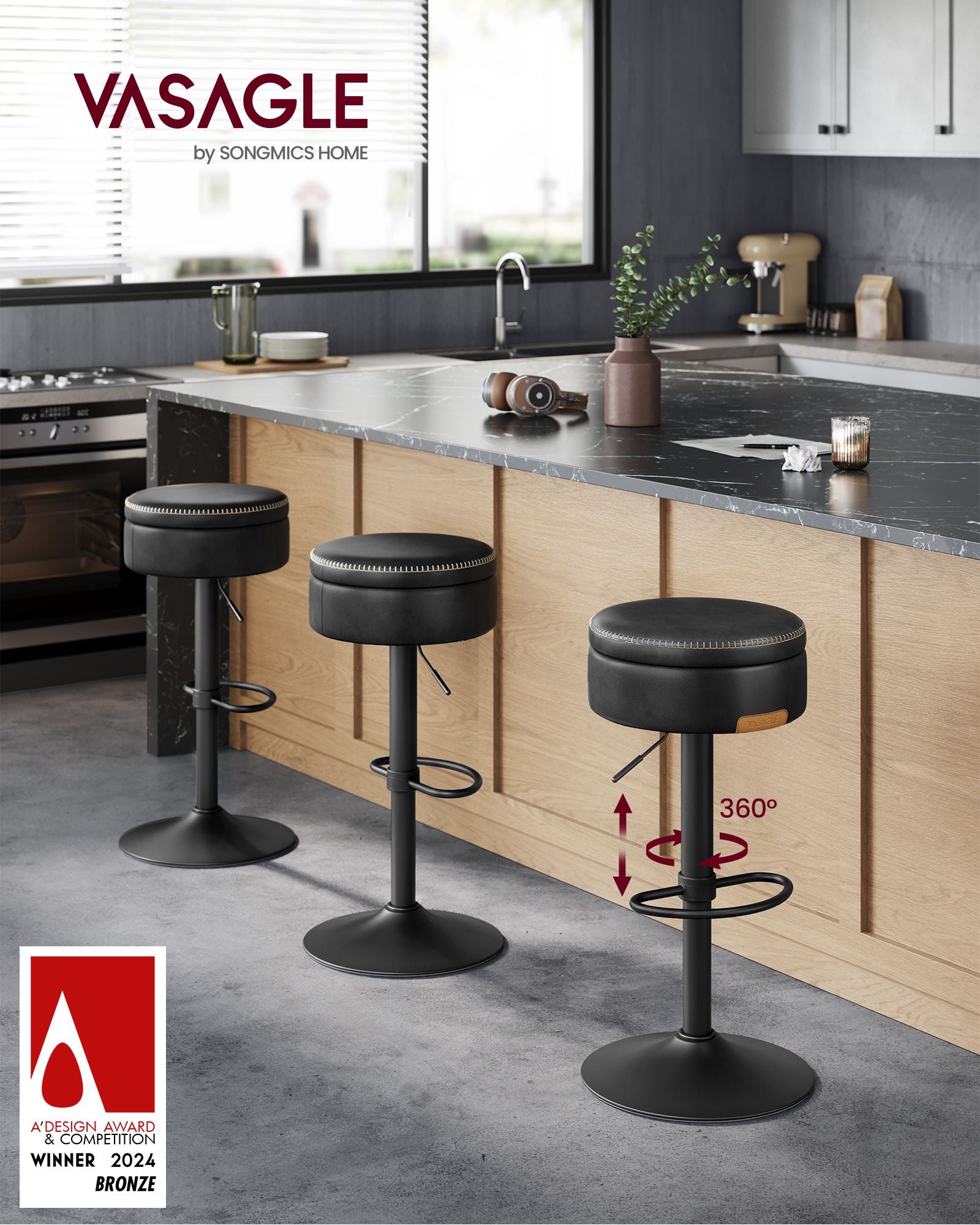Swivel Bar Stools Set Of 2