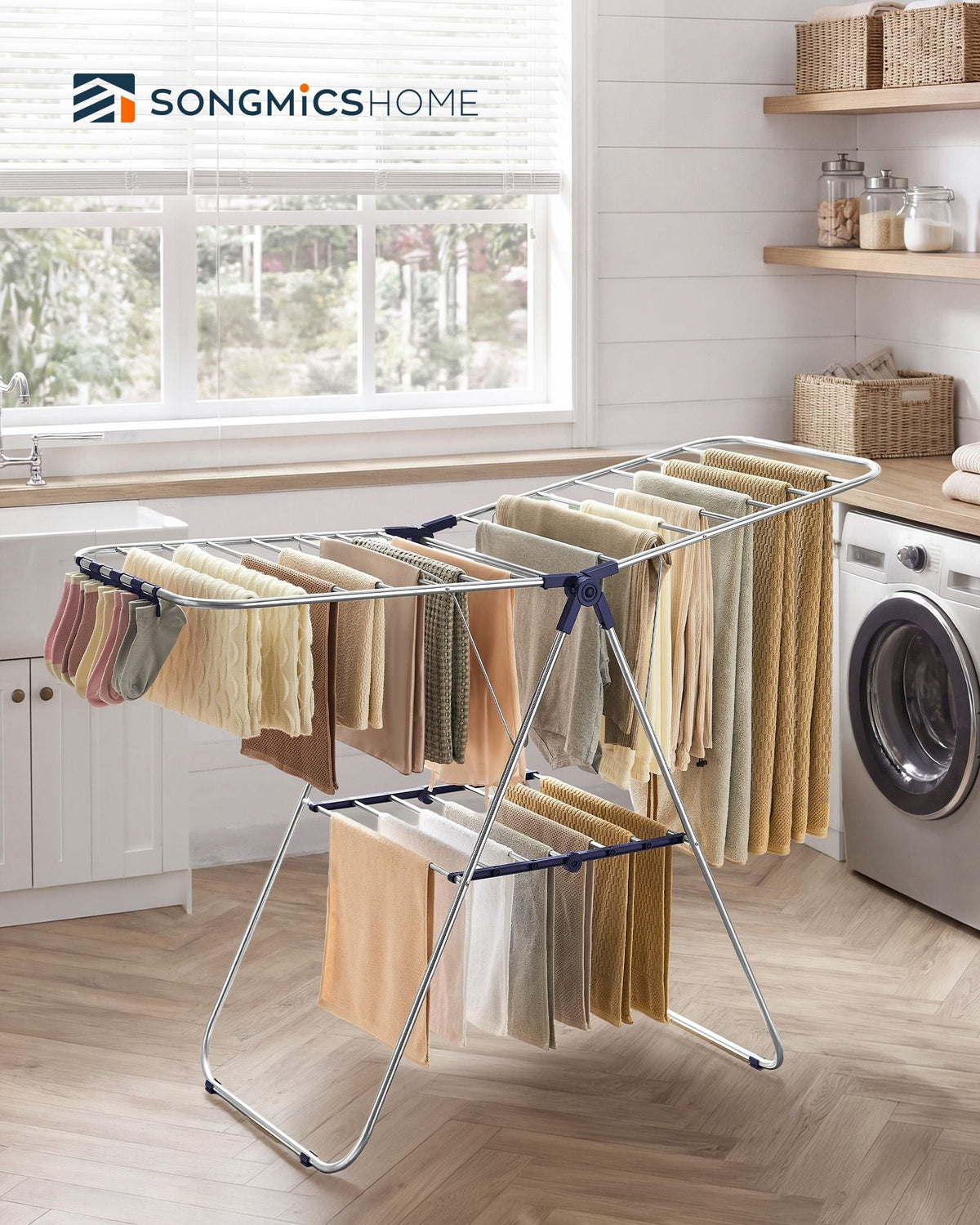 Clothes Drying Rack - With Wings