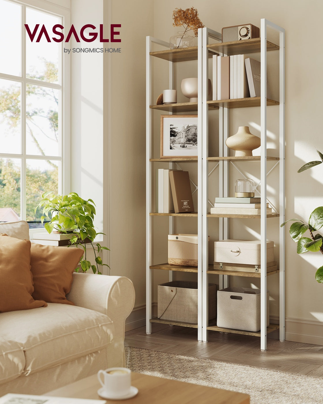 6-Tier Bookshelf