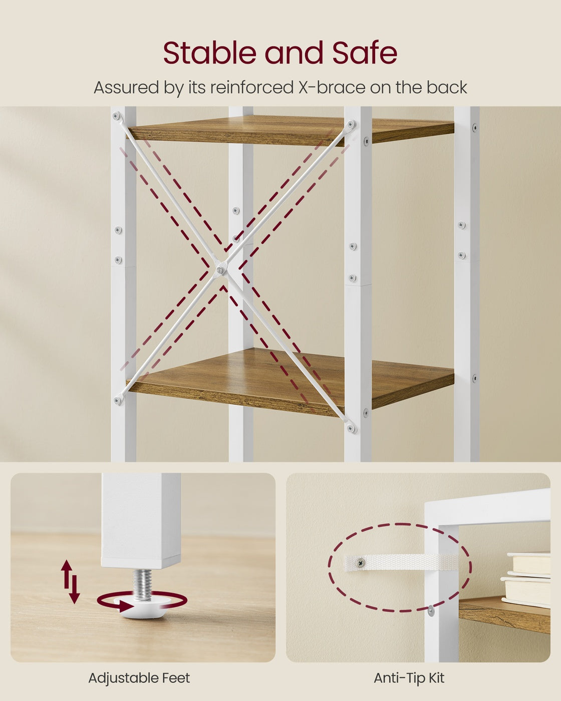 6-Tier Bookshelf