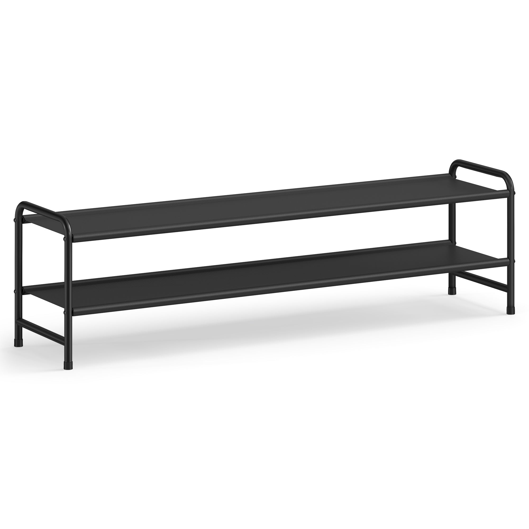 3-Tier Long Shoe Rack Organizer Ink Black - Ink Black - 11.4"D x 42.5"W x 13.7"H