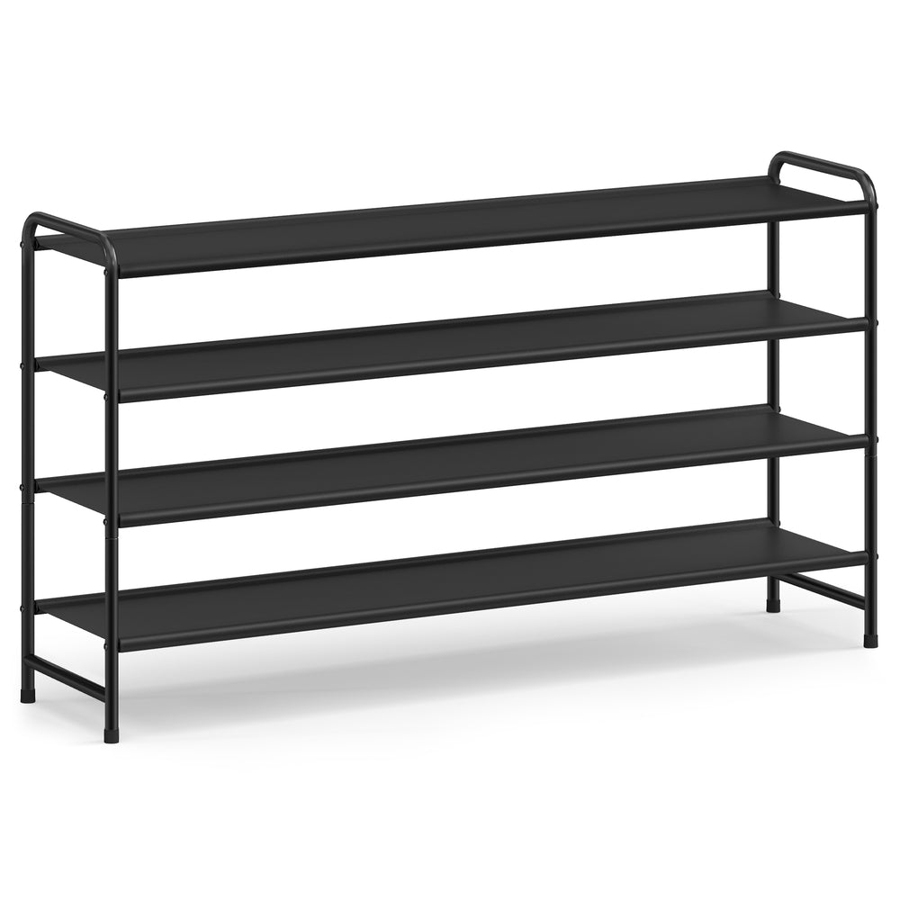 3-Tier Long Shoe Rack Organizer Ink Black - Ink Black - 11.4"D x 42.5"W x 27"H