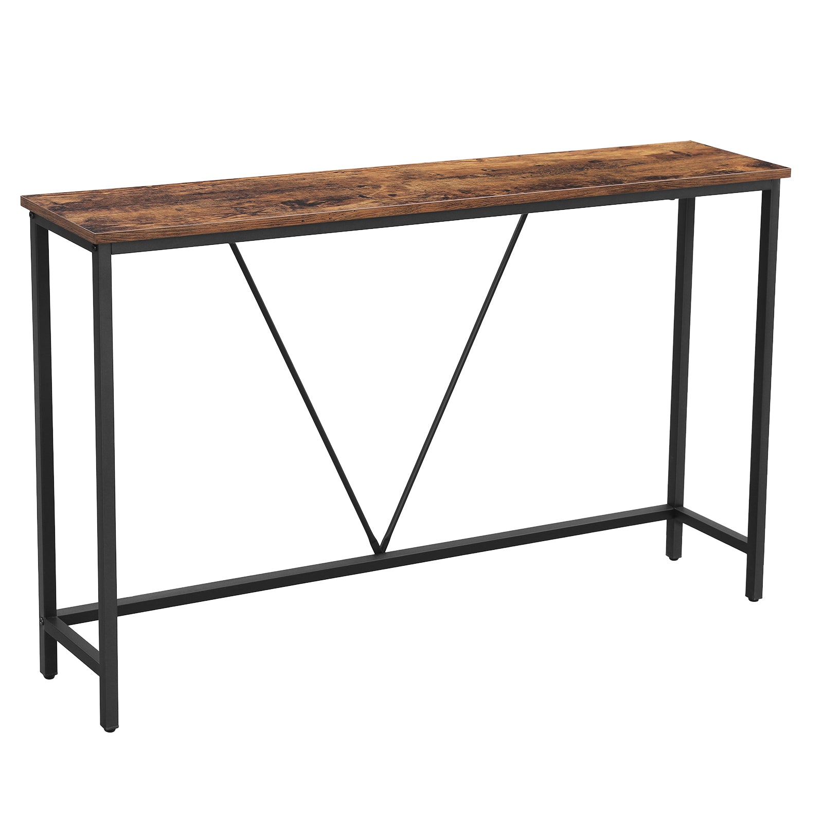 Console Table - Sofa Table - Narrow Entryway Table - Rustic Brown