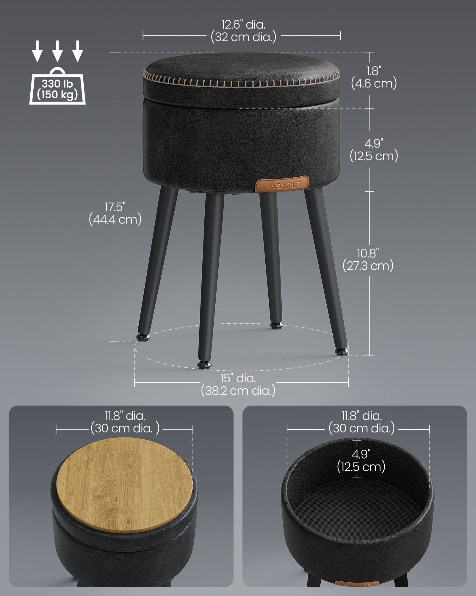 EKHO Collection - Storage Ottoman