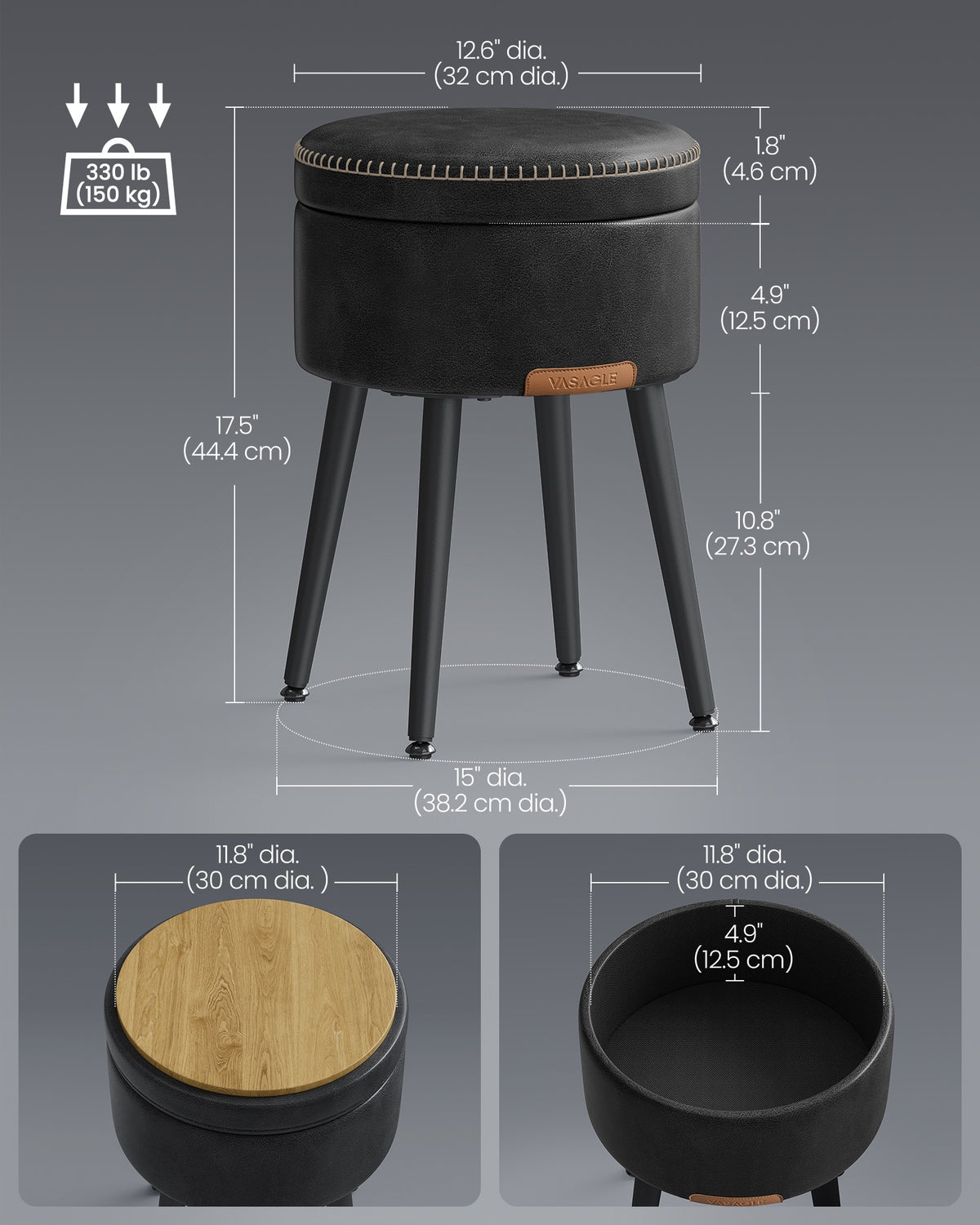 EKHO Collection - Storage Ottoman