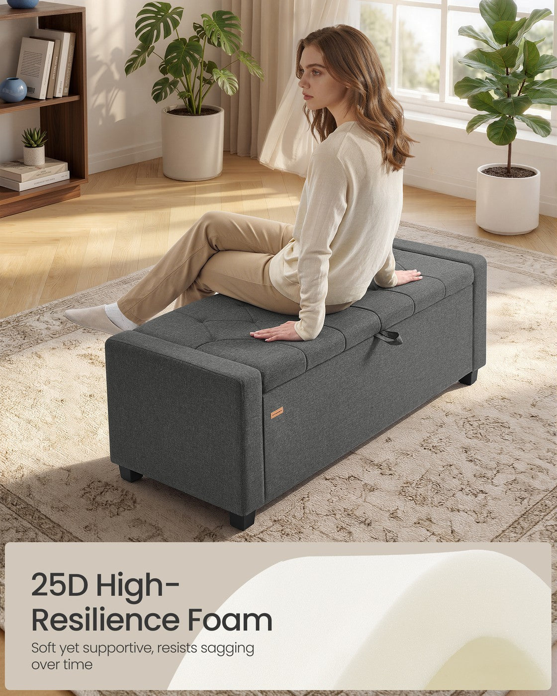 48 Inch Linen Storage Bench