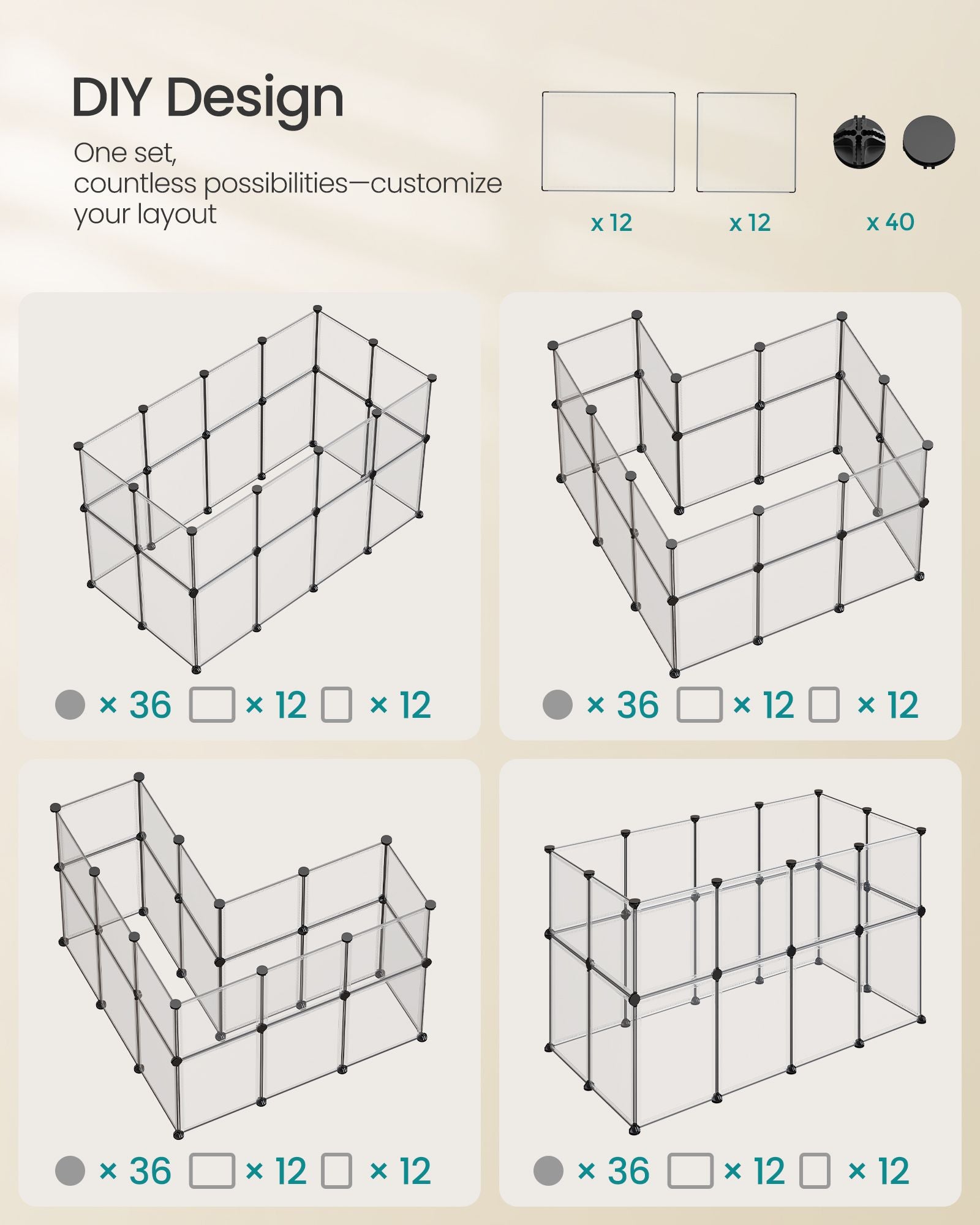 Clear Pet Playpen