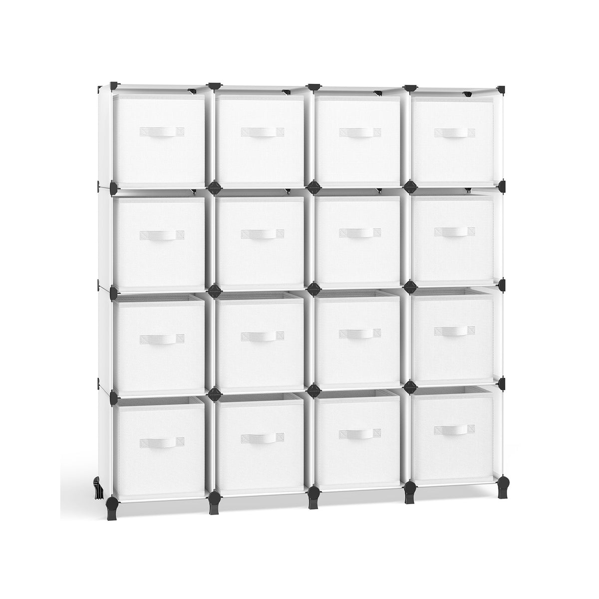 Cube Storage Organizer with Storage Boxes - Set of 6 - Cloud White (ULPC162W01)