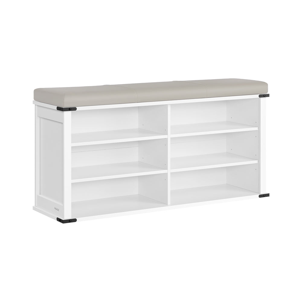 Shoe Storage Bench - Cloud White