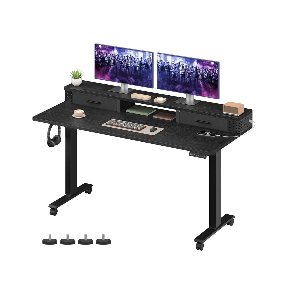 Electric Standing Desk - Ink Black