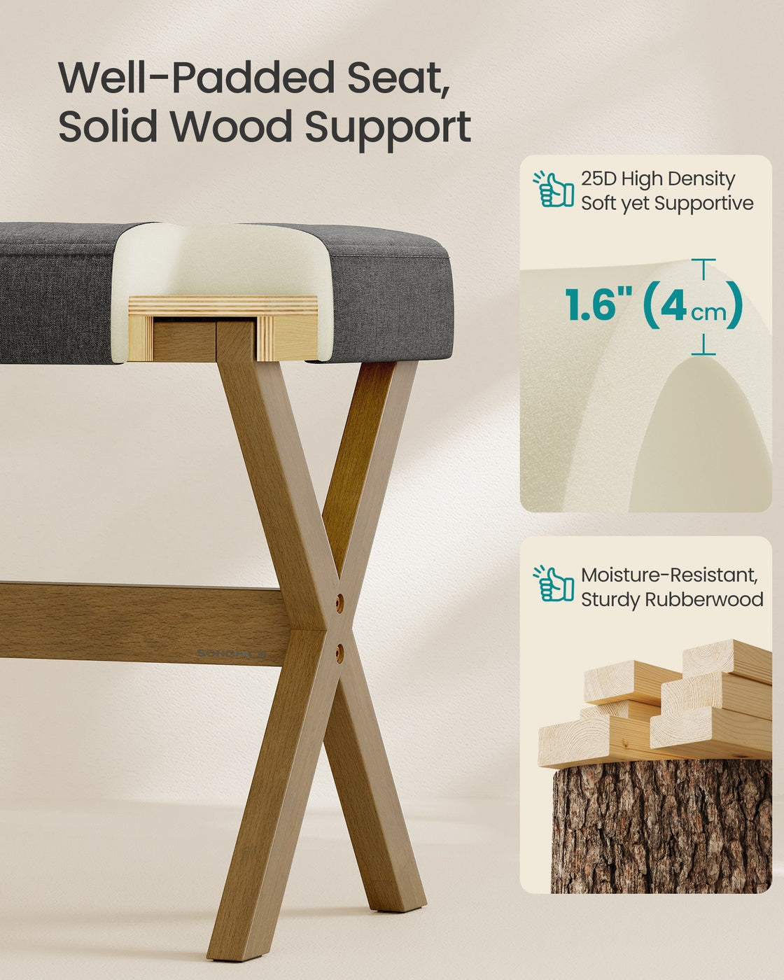 Padded Makeup Stool