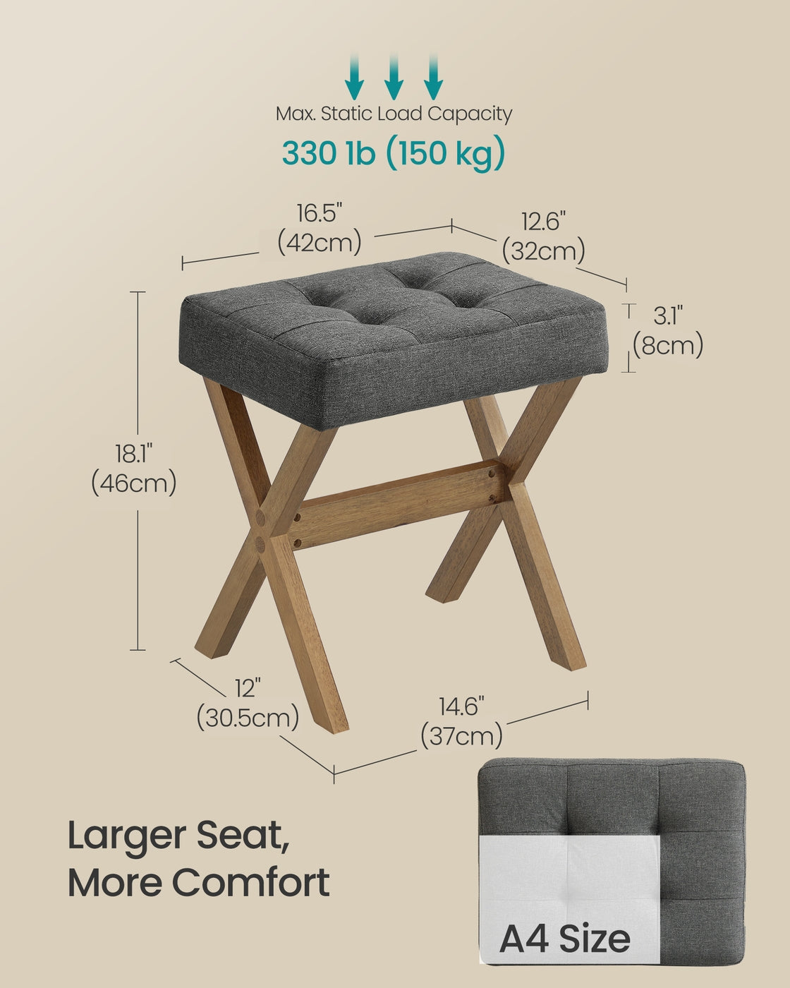 Padded Makeup Stool