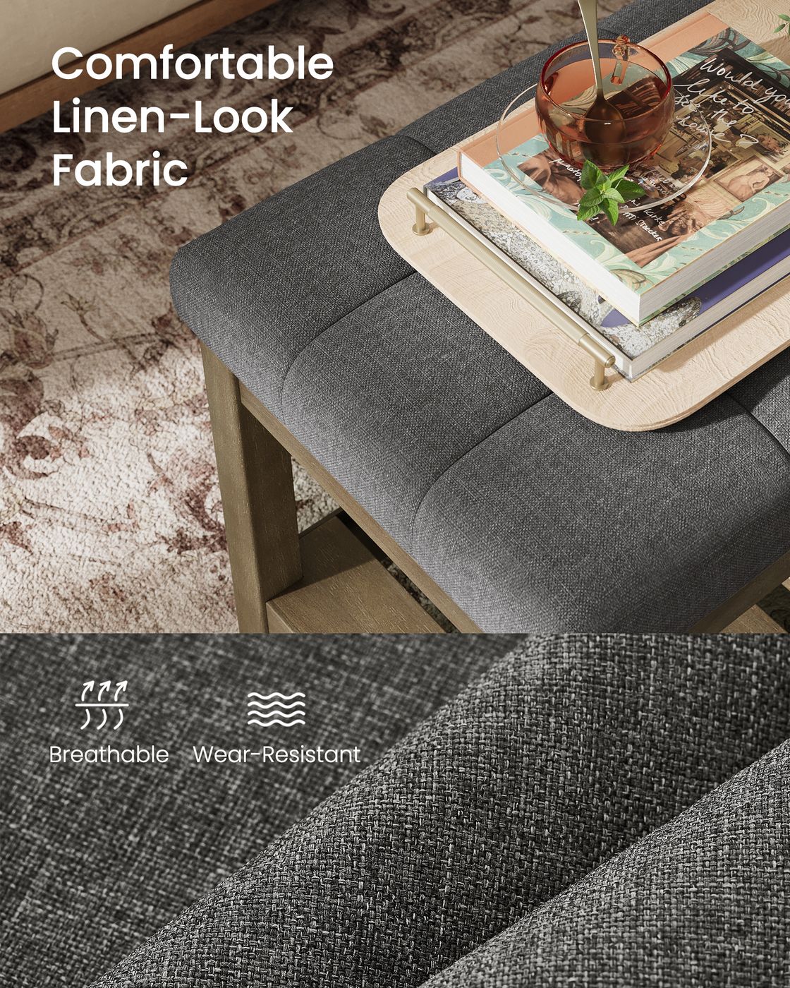 Upholstered Bedroom Bench