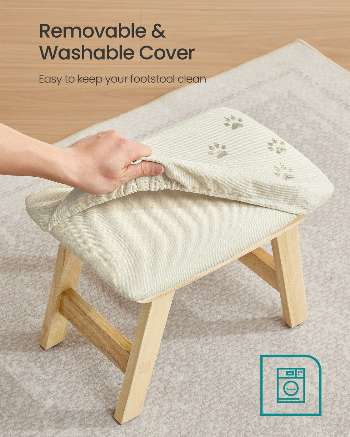 Padded Foot Stool Ottoman