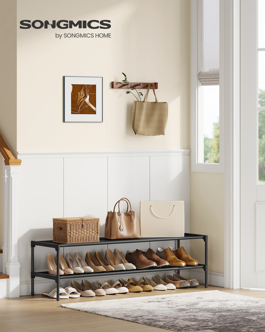 Slim 2-Tier Shoe Rack