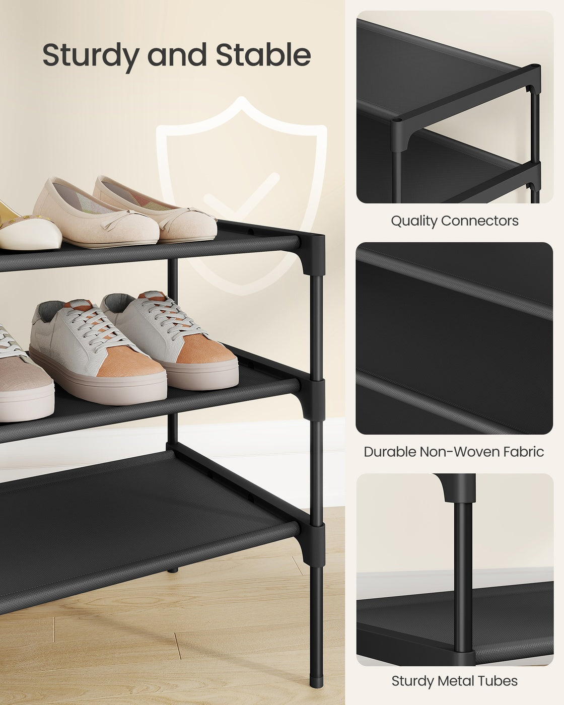 Slim 2-Tier Shoe Rack