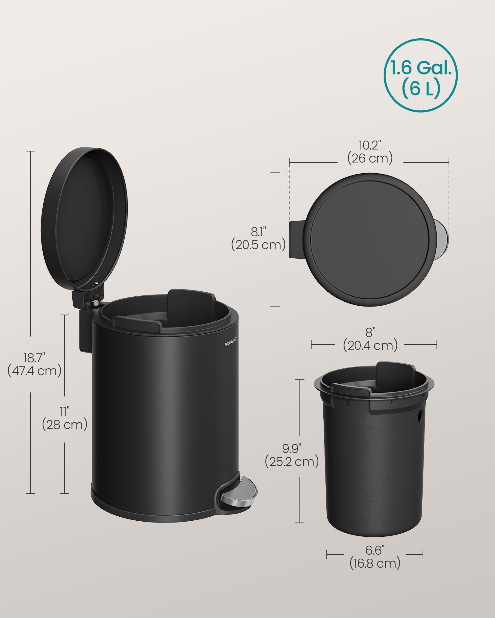 Bathroom Trash Can