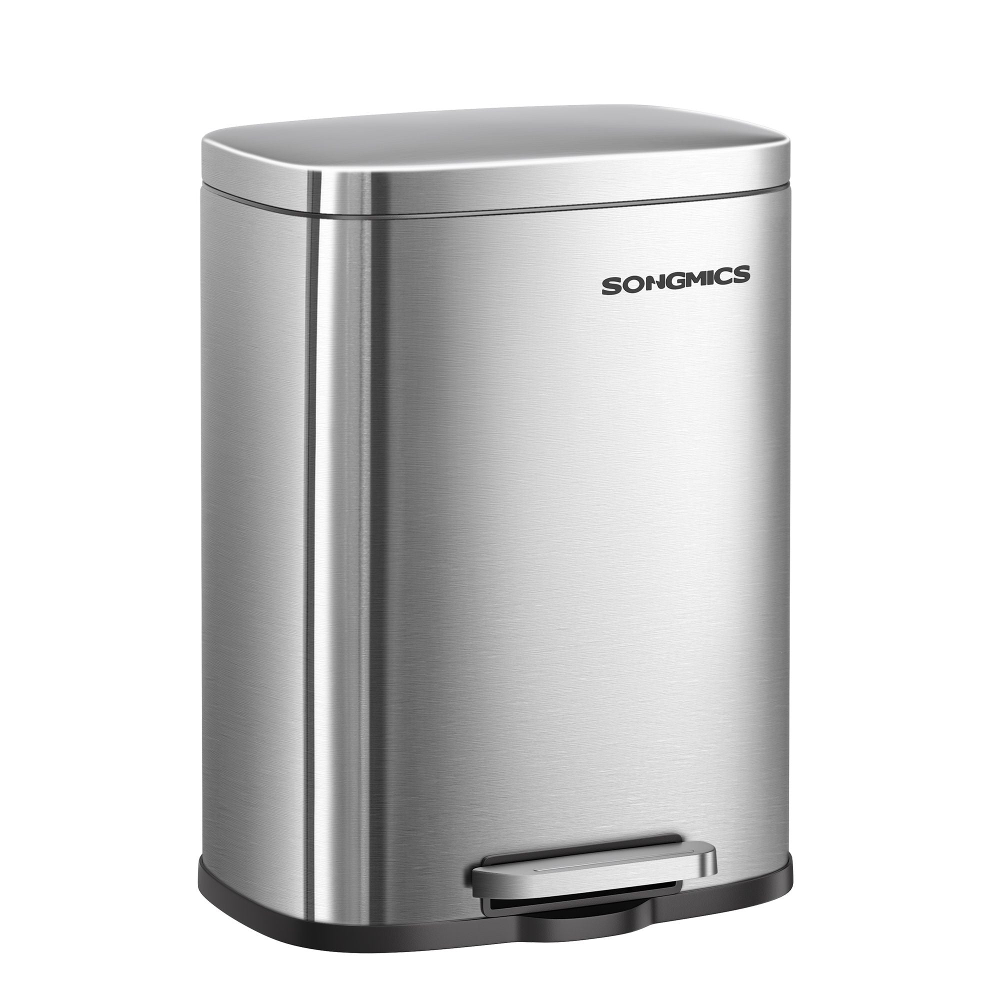 Stainless Steel Trash Can - Silver