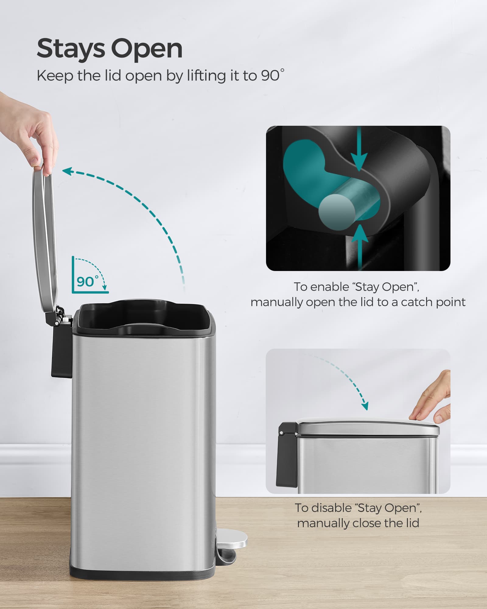 5.2-Gallon Step Trash Can