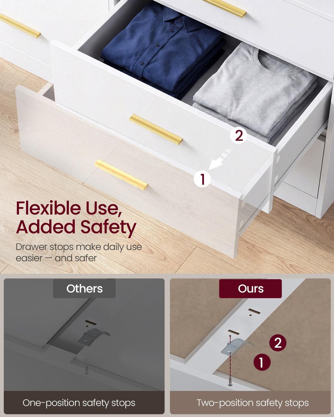 Wide 6-Drawer Dresser