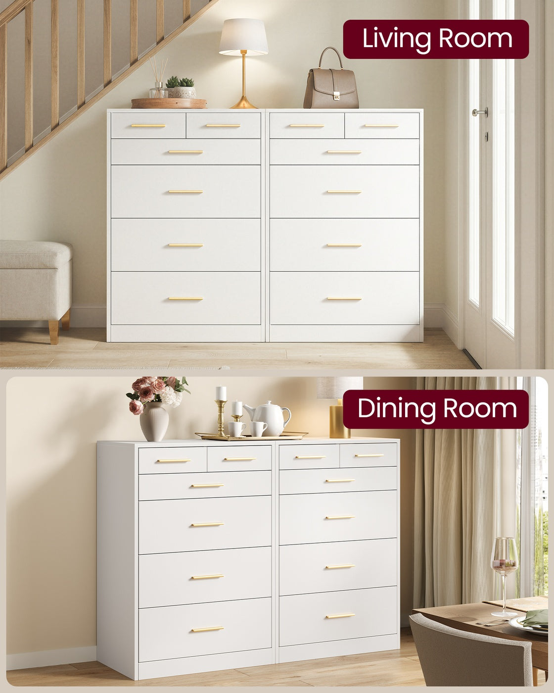 Tall Narrow Dresser With 6 Drawers